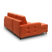 Storage/sleeper small apt sectional in orange by Meble additional picture 3