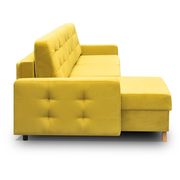 Storage/sleeper small apt sectional in yellow by Meble additional picture 2