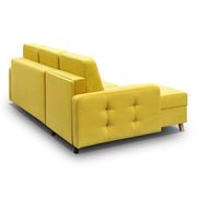 Storage/sleeper small apt sectional in yellow by Meble additional picture 3