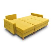 Storage/sleeper small apt sectional in yellow by Meble additional picture 4