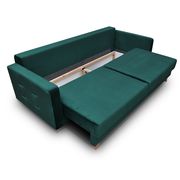 EU-made sofa bed w/ storage in green fabric by Meble additional picture 2