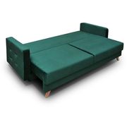 EU-made sofa bed w/ storage in green fabric by Meble additional picture 3