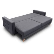 EU-made sofa bed w/ storage in gray fabric by Meble additional picture 3