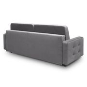 EU-made sofa bed w/ storage in gray fabric by Meble additional picture 4