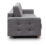 EU-made sofa bed w/ storage in gray fabric by Meble additional picture 5