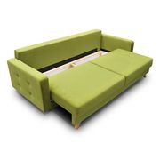 EU-made sofa bed w/ storage in lime green fabric by Meble additional picture 2