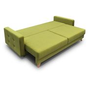 EU-made sofa bed w/ storage in lime green fabric by Meble additional picture 3