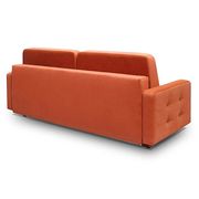 EU-made sofa bed w/ storage in orange fabric by Meble additional picture 4