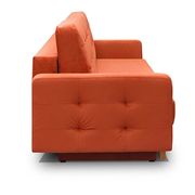 EU-made sofa bed w/ storage in orange fabric by Meble additional picture 5