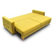 EU-made sofa bed w/ storage in yellow fabric by Meble additional picture 3