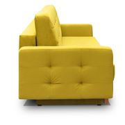 EU-made sofa bed w/ storage in yellow fabric by Meble additional picture 4