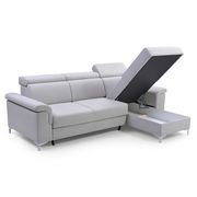 Light Gray EU-made sleeper / storage sectional by Meble additional picture 3