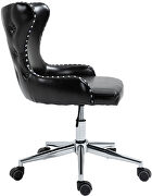 Faux leather office chair w/ silver base by Meridian additional picture 5