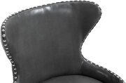 Faux leather office chair w/ silver base by Meridian additional picture 6