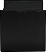 Black fabric rubberwood contemporary bench additional photo 5 of 5