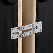 Modern 4pcs 119-inch beige velvet fabric modular sectional by Meridian additional picture 7