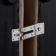 Modern 158-inch 6pcs brown velvet fabric modular sectional by Meridian additional picture 6