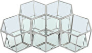 Glam style coffee table set in hexagon shape by Meridian additional picture 3