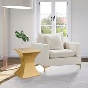 Gold metal contemporary glam style coffee table by Meridian additional picture 2