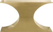 Gold metal contemporary glam style coffee table by Meridian additional picture 6