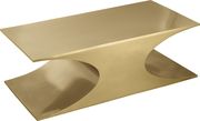 Gold metal contemporary glam style coffee table by Meridian additional picture 7