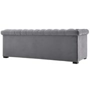 Classic tufted gray fabric sofa additional photo 2 of 4