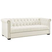 Classic tufted ivory fabric sofa by Modway additional picture 4