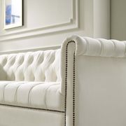 Classic tufted ivory fabric sofa by Modway additional picture 8