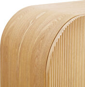 Solid oak wood and oak veneer curved buffet / sideboard by Meridian additional picture 11