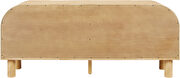Solid oak wood and oak veneer curved buffet / sideboard by Meridian additional picture 7