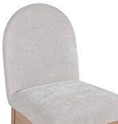 Art deco design gray fabric sidechair additional photo 5 of 8