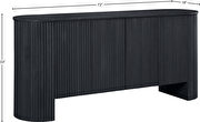 Fluted detail art-deco style black sideboard / buffet by Meridian additional picture 11