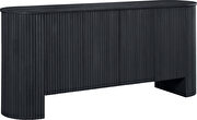 Fluted detail art-deco style black sideboard / buffet by Meridian additional picture 12