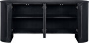 Fluted detail art-deco style black sideboard / buffet by Meridian additional picture 8