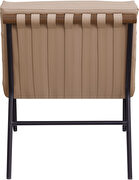Accent chair in tan vegan leather by Meridian additional picture 7