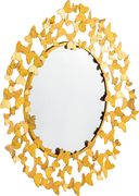 Metal contemporary butterflies design round mirror by Meridian additional picture 3