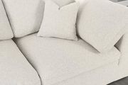 Modular design 4pcs sectional sofa in cream fabric by Meridian additional picture 3