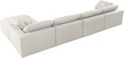 Modular design 5pcs sectional sofa in cream fabric by Meridian additional picture 5