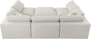 Modular design 6pcs sectional sofa in cream fabric by Meridian additional picture 3