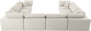 Modular design 8pcs sectional sofa in cream fabric by Meridian additional picture 8