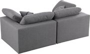 Modular design fabric contemporary 2pcs sofa by Meridian additional picture 5