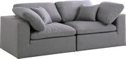 Modular design fabric contemporary 2pcs sofa by Meridian additional picture 6