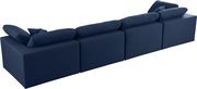 Modular design fabric contemporary 4pcs sofa by Meridian additional picture 5