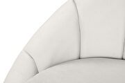 Curved elegant velvet contemporary chaise by Meridian additional picture 6