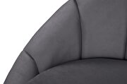 Curved elegant velvet contemporary chaise by Meridian additional picture 2