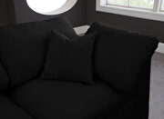 Modular 4pcs contemporary velvet couch by Meridian additional picture 6
