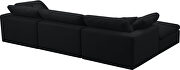 Modular 4pcs contemporary velvet sectional by Meridian additional picture 2