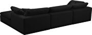 Modular 4pcs contemporary velvet sectional by Meridian additional picture 8