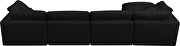 Modular 5pcs contemporary velvet sectional by Meridian additional picture 8