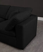 Modular 5pcs contemporary velvet sectional by Meridian additional picture 9